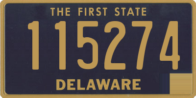 DE license plate 115274