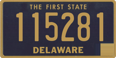 DE license plate 115281