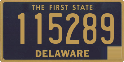 DE license plate 115289