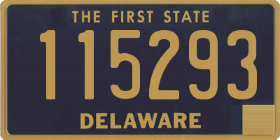 DE license plate 115293