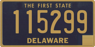 DE license plate 115299