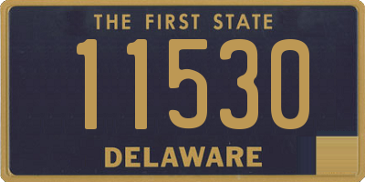 DE license plate 11530