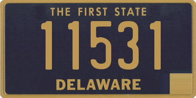 DE license plate 11531