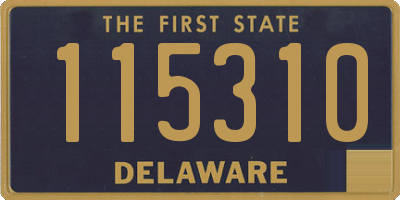 DE license plate 115310