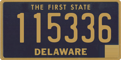 DE license plate 115336