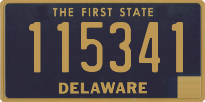 DE license plate 115341