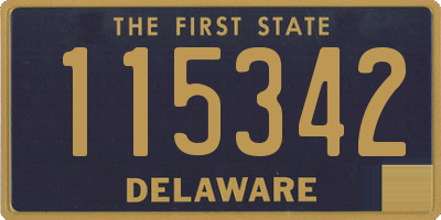 DE license plate 115342