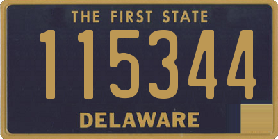 DE license plate 115344