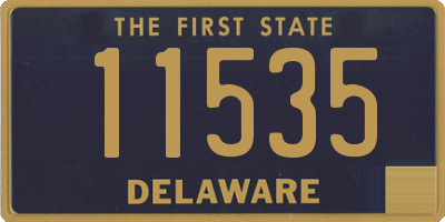 DE license plate 11535