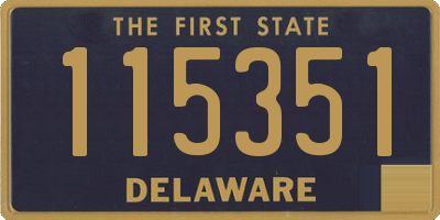 DE license plate 115351