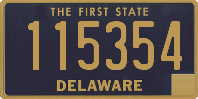 DE license plate 115354