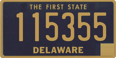 DE license plate 115355