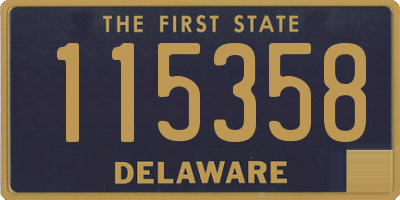 DE license plate 115358