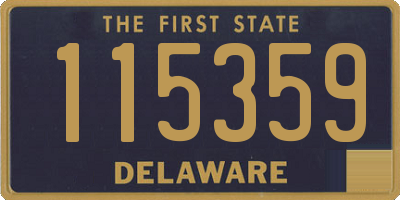 DE license plate 115359