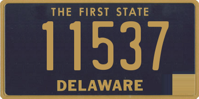 DE license plate 11537