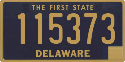 DE license plate 115373