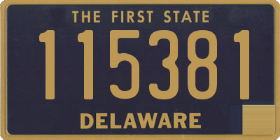 DE license plate 115381