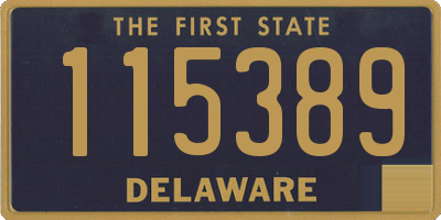 DE license plate 115389