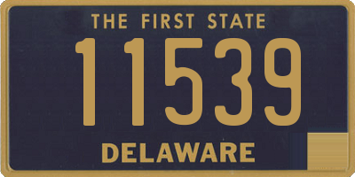 DE license plate 11539