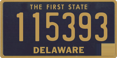 DE license plate 115393