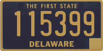 DE license plate 115399