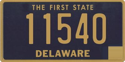 DE license plate 11540