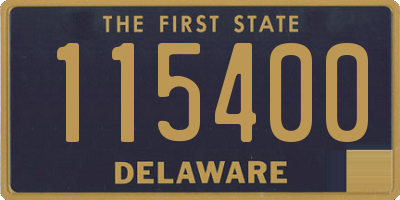 DE license plate 115400