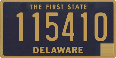 DE license plate 115410