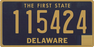 DE license plate 115424