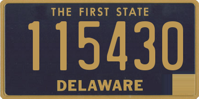 DE license plate 115430