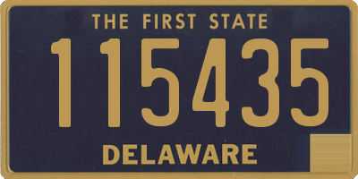 DE license plate 115435