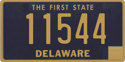 DE license plate 11544