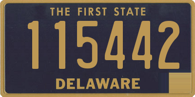 DE license plate 115442