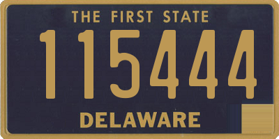 DE license plate 115444