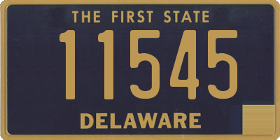 DE license plate 11545