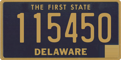 DE license plate 115450