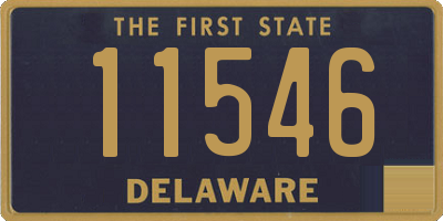 DE license plate 11546