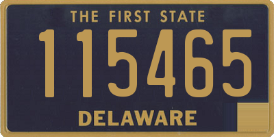 DE license plate 115465