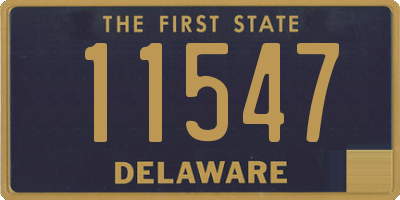 DE license plate 11547