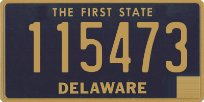 DE license plate 115473