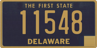 DE license plate 11548