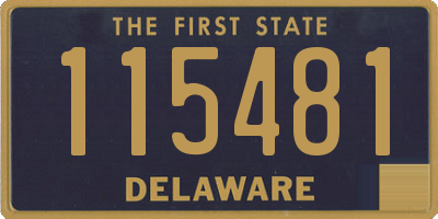 DE license plate 115481