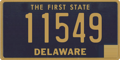 DE license plate 11549