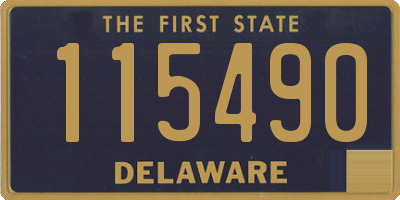 DE license plate 115490