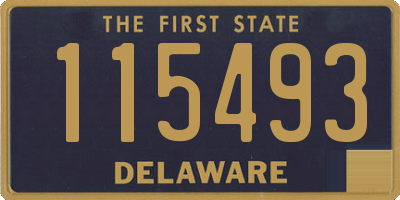 DE license plate 115493