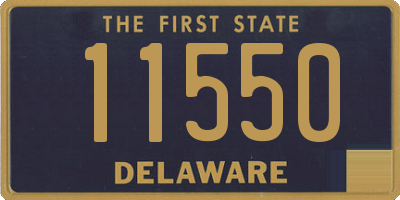 DE license plate 11550