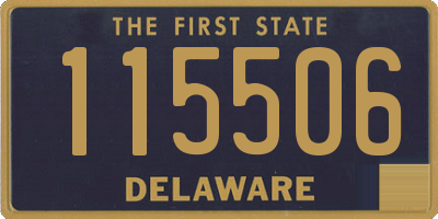 DE license plate 115506