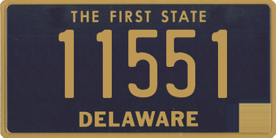 DE license plate 11551