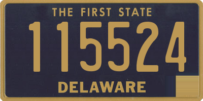 DE license plate 115524