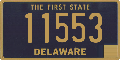 DE license plate 11553